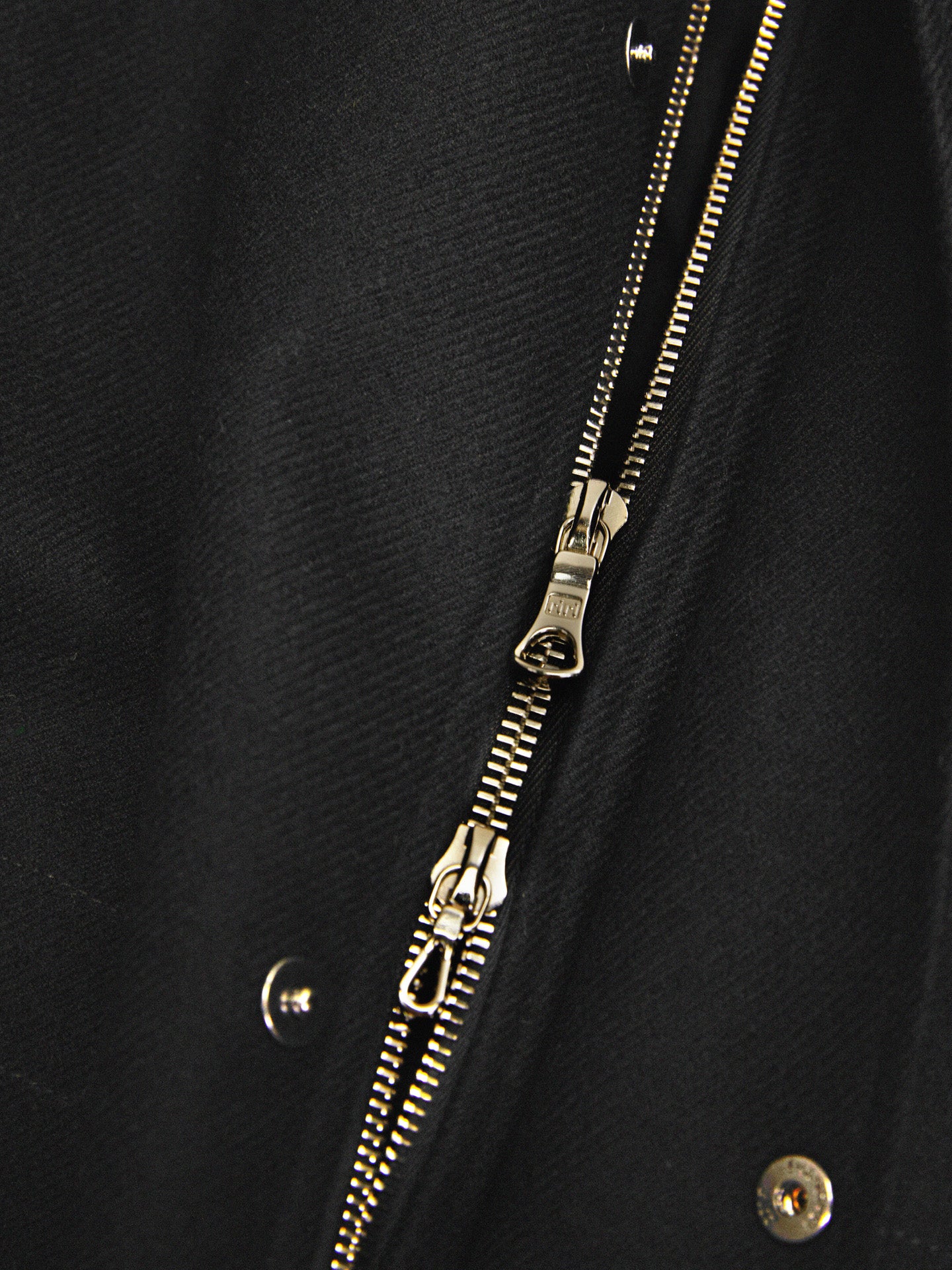 Black Water-Repellent Wool Oversized 'Naimona' Jacket