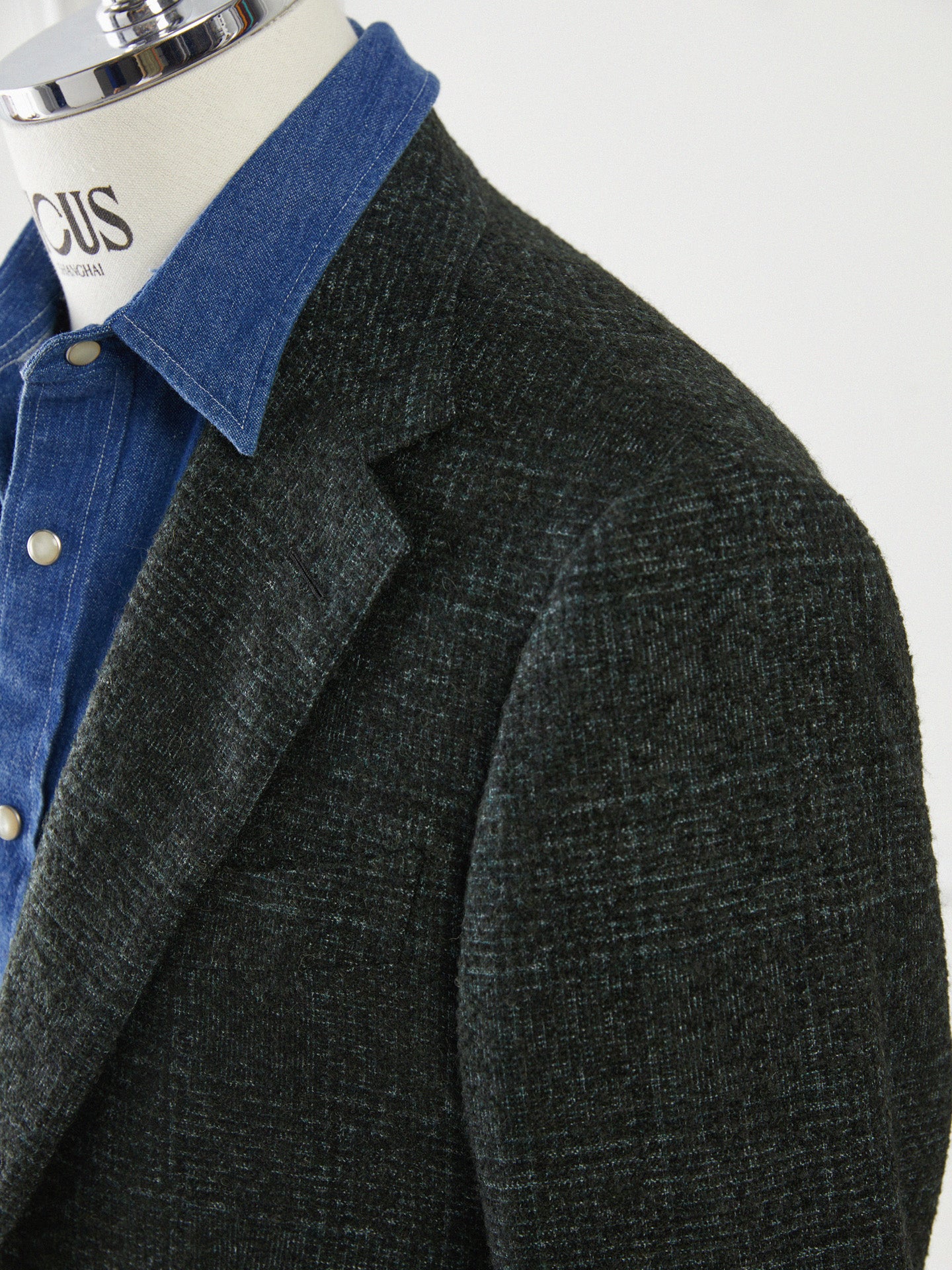 Green Wool/Alpaca Tailored Jacket - Loro Piana