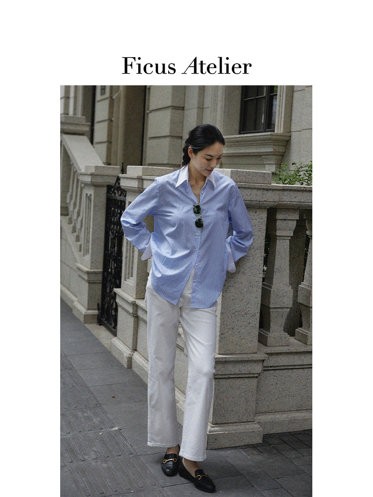 Blue Striped Women's Shirt