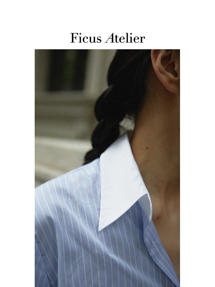 Blue Striped Women's Shirt