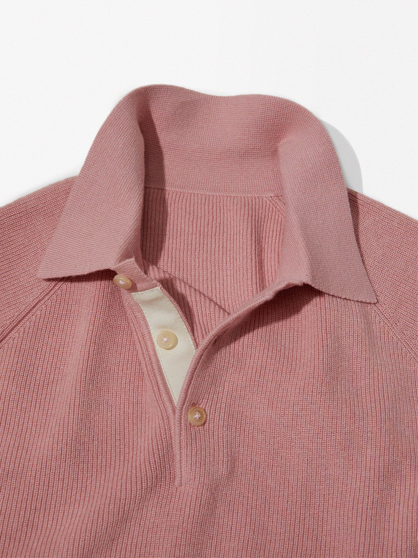 CASHCO Cotton-Cashmere Knit Long-Sleeve Polo Shirt