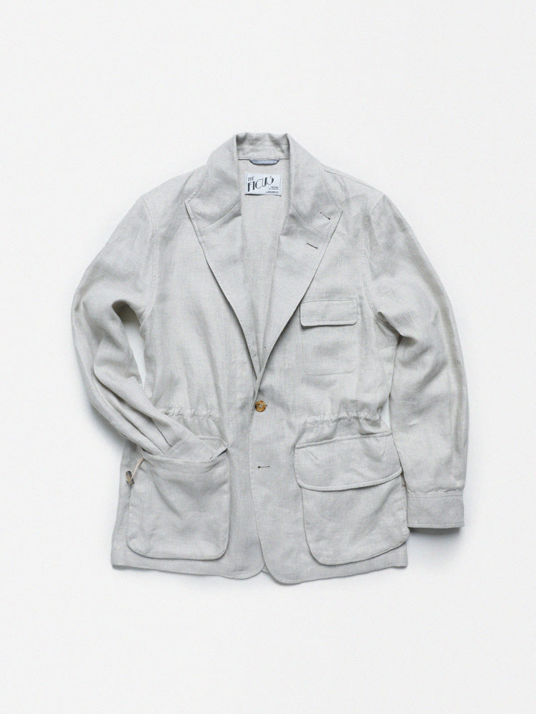 Linen Teba 118 Jacket – Light Taupe / Biella