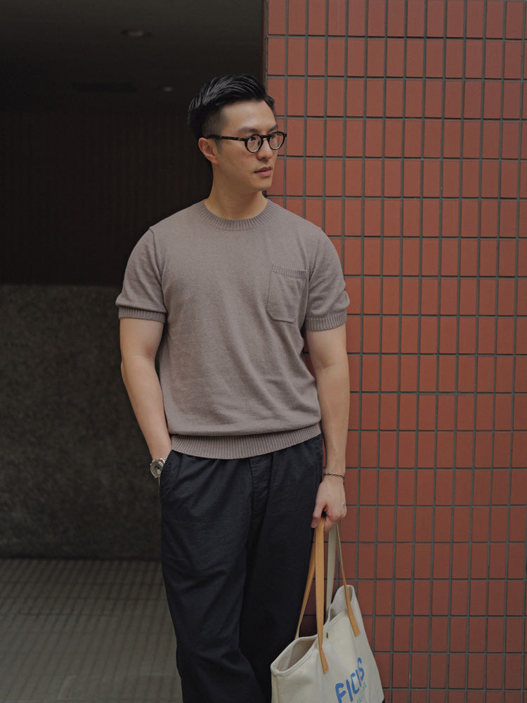 Cashco Cotton/Cashmere Knitted Tee - Duologue Edition
