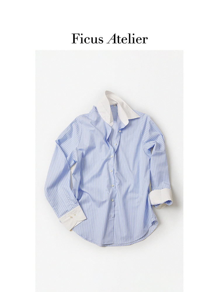 Blue Striped Women's Shirt