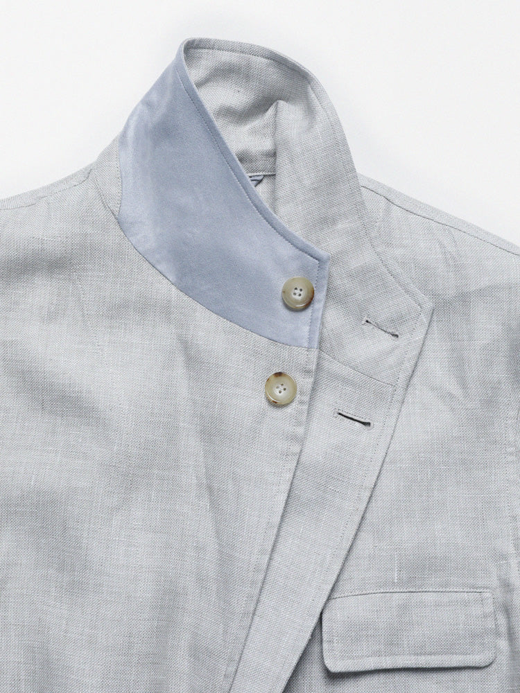 Linen Teba 118 Jacket – Light Taupe / Biella