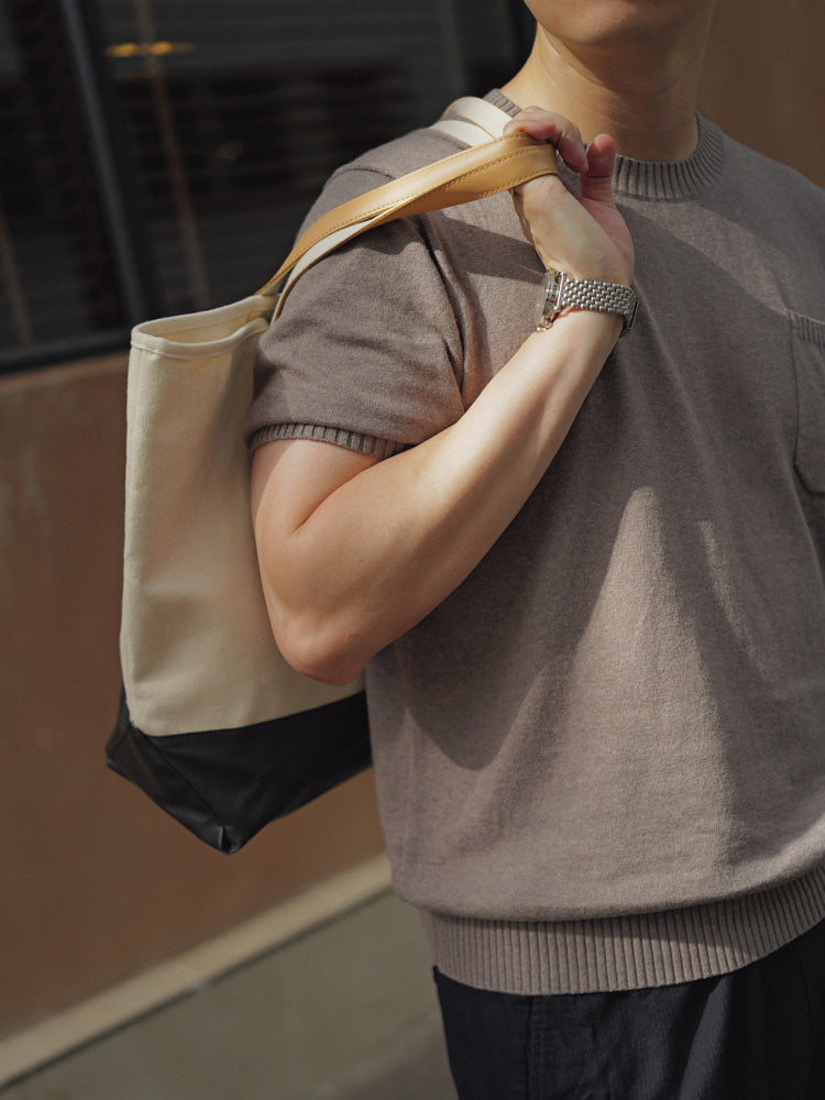 Cashco Cotton/Cashmere Knitted Tee - Duologue Edition