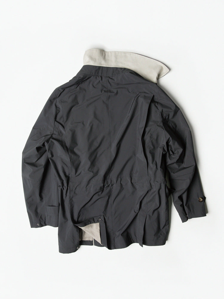 Cangs Four-Pocket Lightweight Coat – Rain System by Loro Piana / Grey