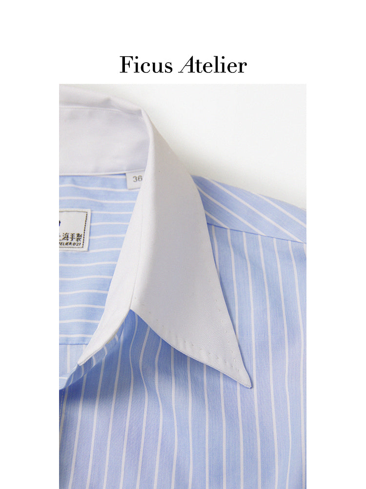 Blue Striped Women's Shirt