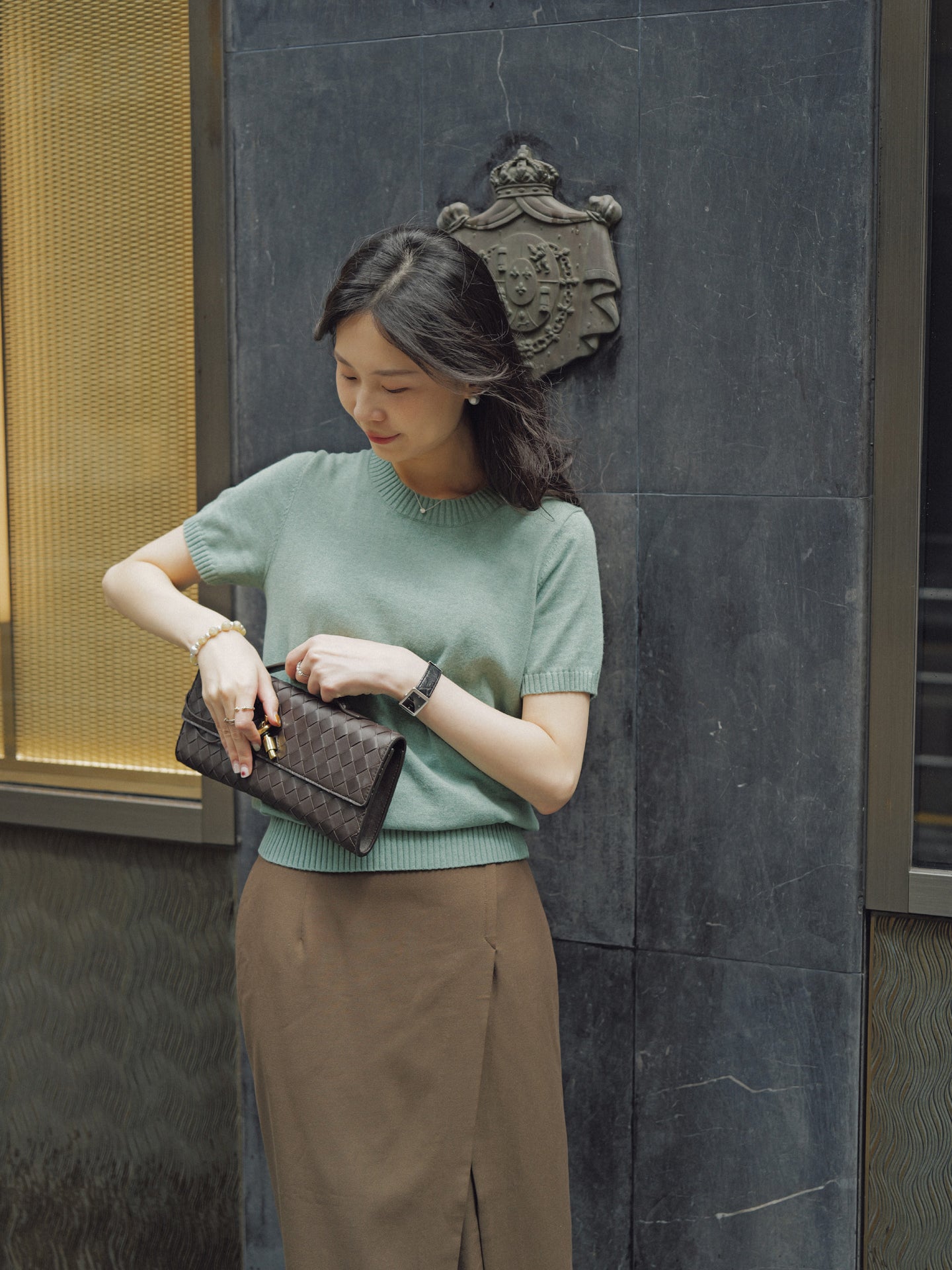 Cashco Cotton/Cashmere Knitted Tee - Women’s/ Duologue Edition