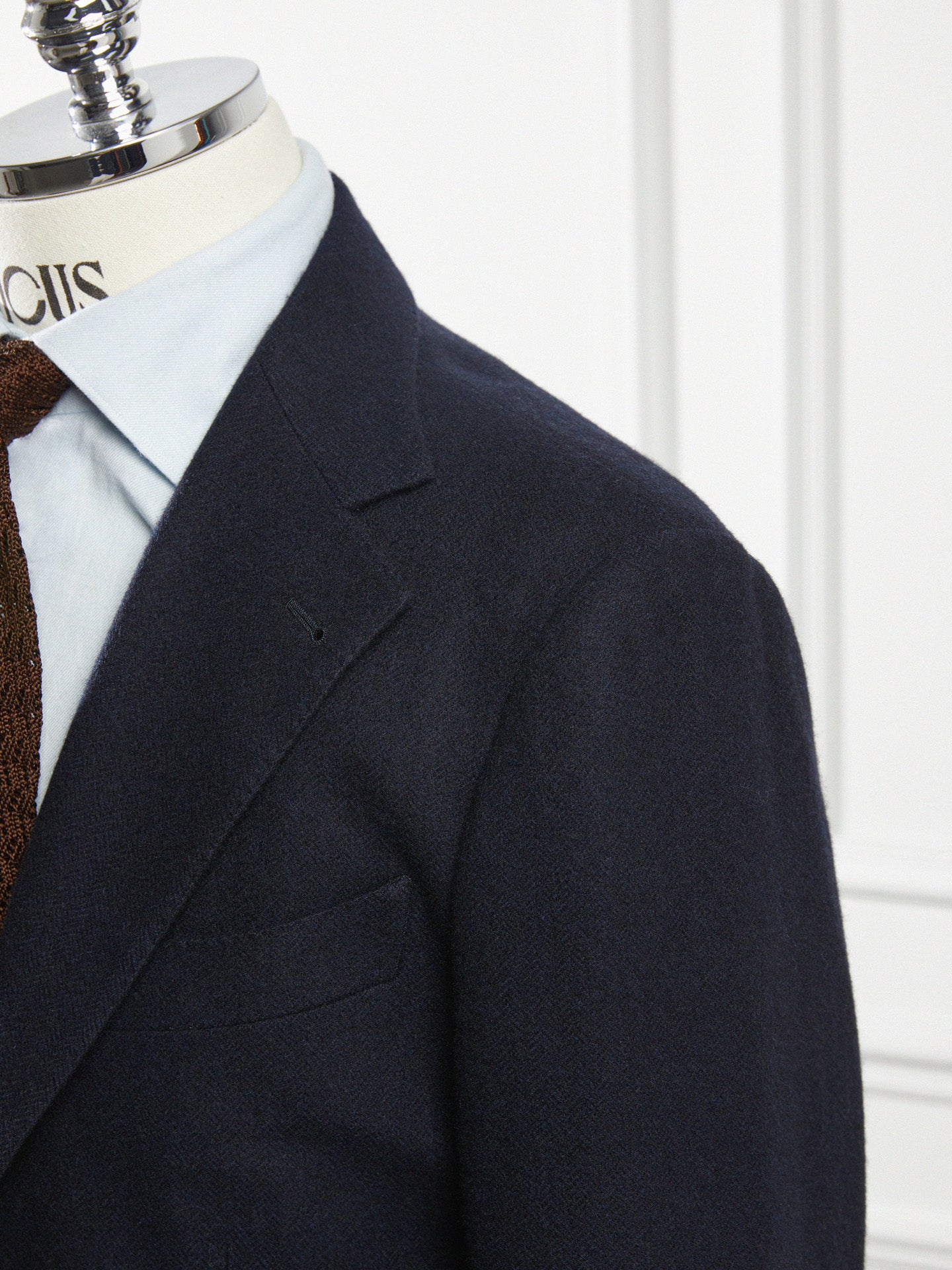 Navy Cashmere Tailored Jacket - Piero Tonella