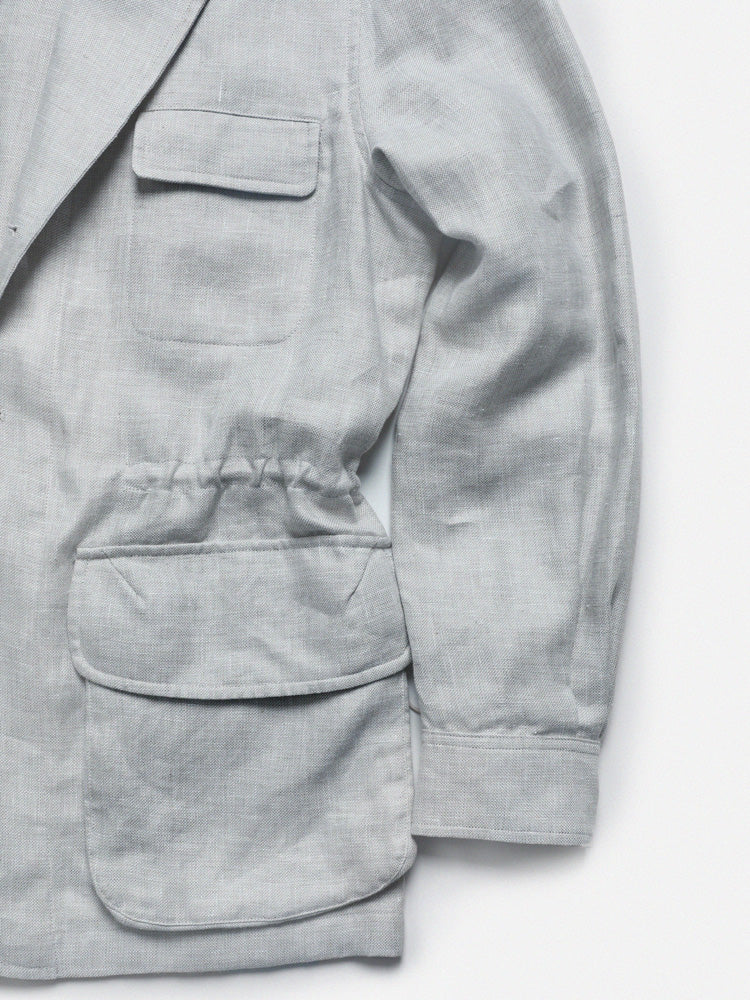 Linen Teba 118 Jacket – Light Taupe / Biella