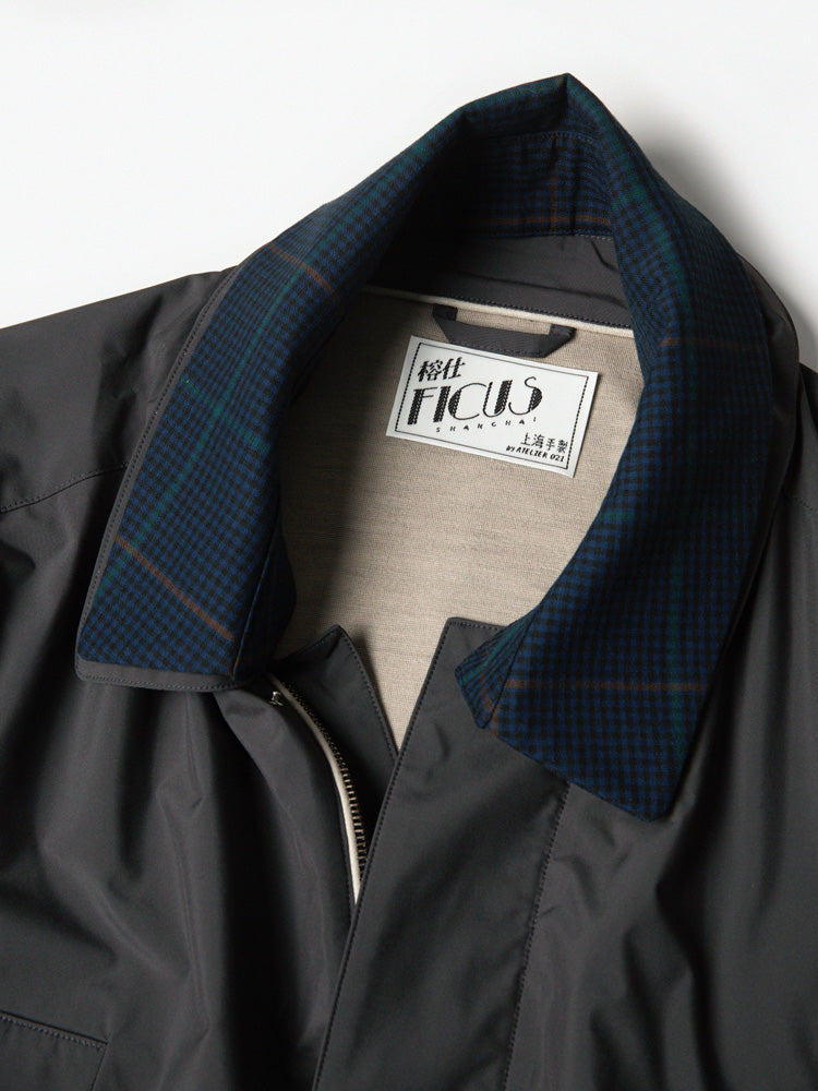 Cangs Four-Pocket Lightweight Coat – Rain System by Loro Piana / Grey