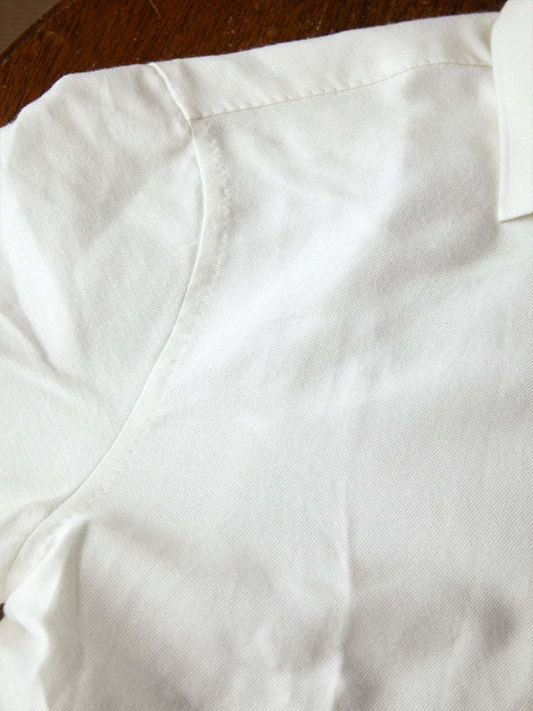 Neapolitan Cotton/Cashmere Handcrafted Shirt - Off-White/Carlo Riva