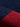 Wool/Cashmere Stripe LS Joint Polo - Navy/Red