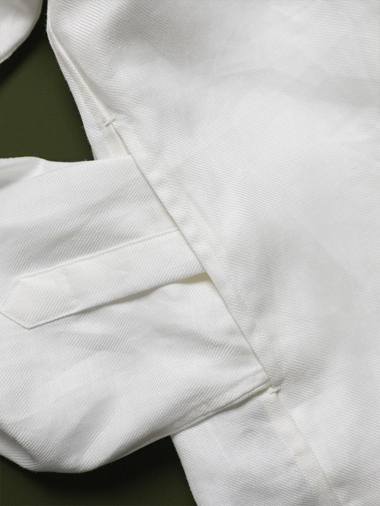 Mandarin Collar Linen Shanghai Shirt Jacket