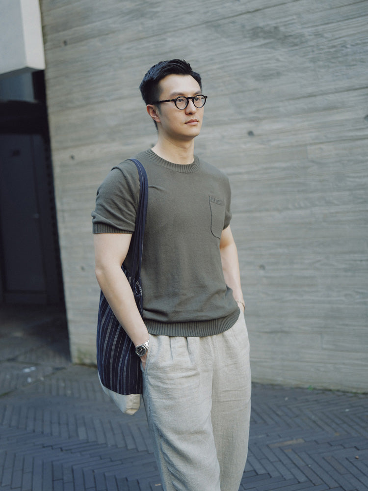 Cashco Cotton/Cashmere Knitted Tee - Duologue Edition