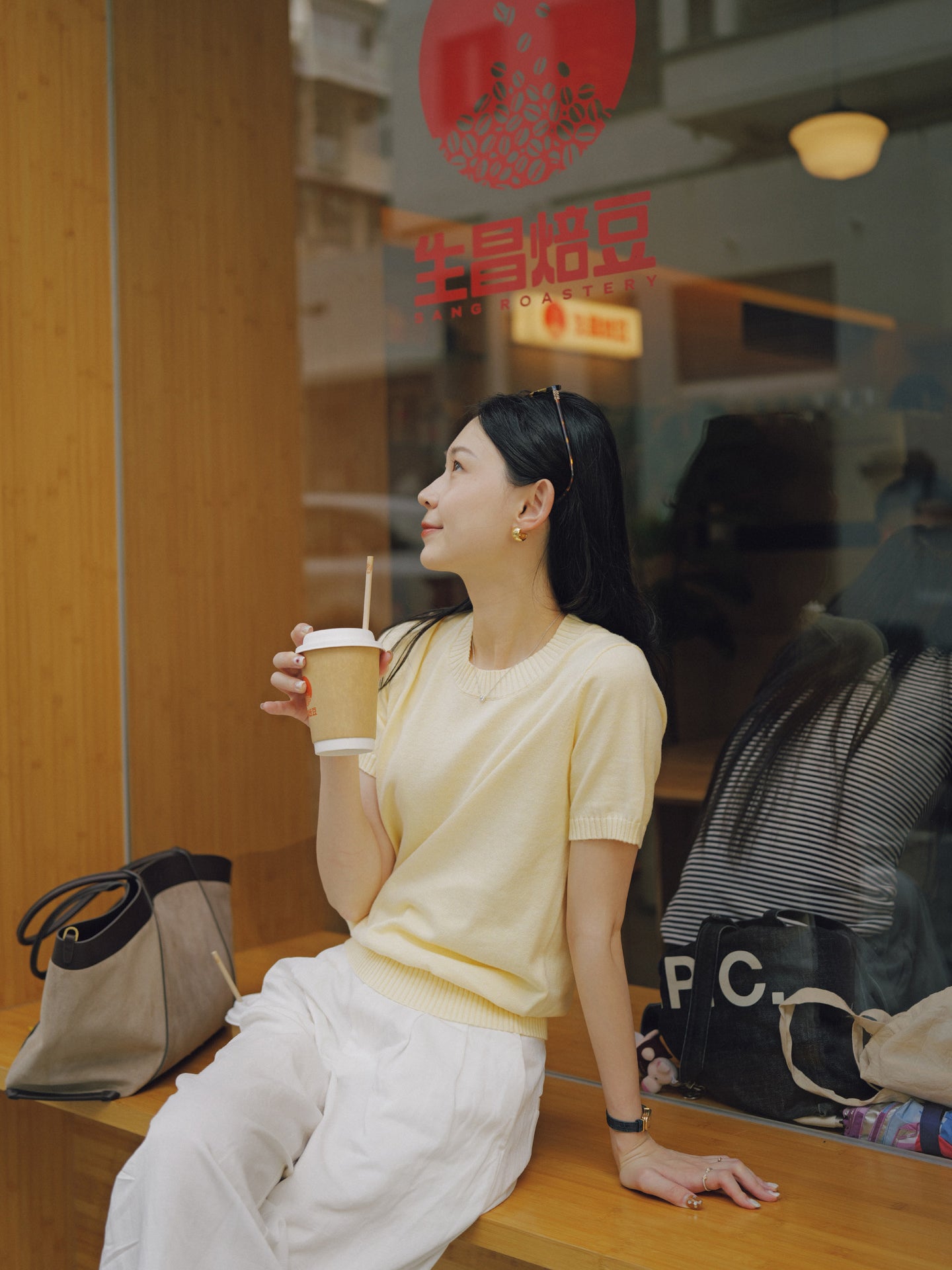 Cashco Cotton/Cashmere Knitted Tee - Women’s/ Duologue Edition