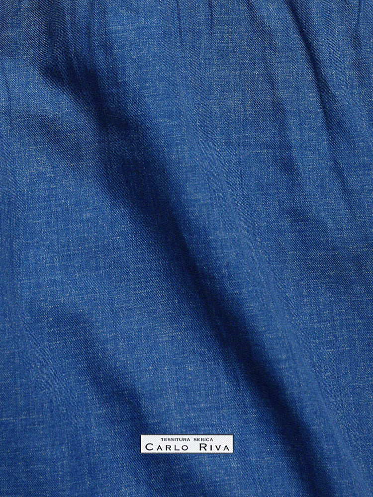 Denim Button-Down Handcrafted Shirt - Carlo Riva
