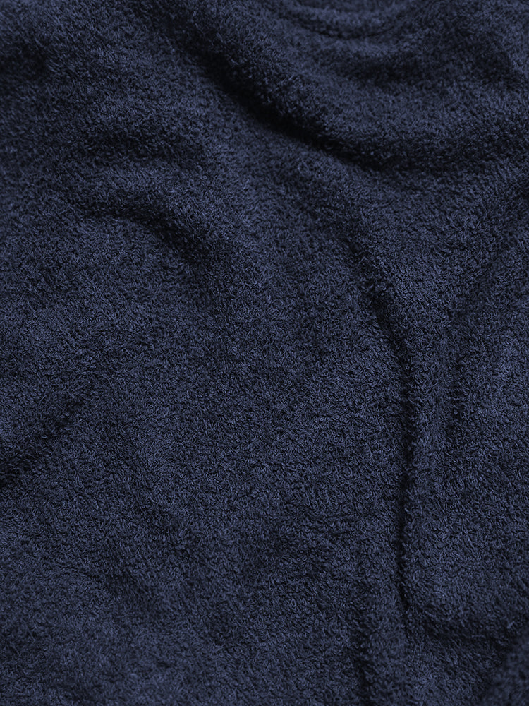 Terry Towelling Writer II Shirt Jacket In Navy