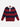 Wool/Cashmere Stripe LS Joint Polo - Navy/Red