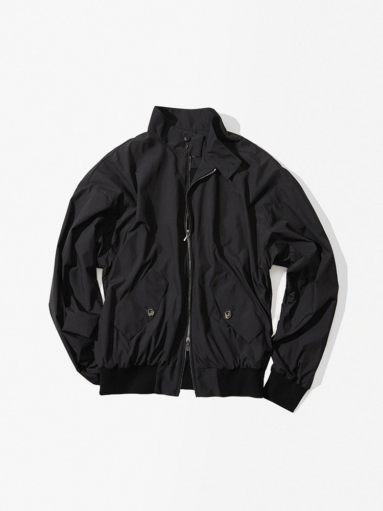 Black Water-Repellent Golf Jacket