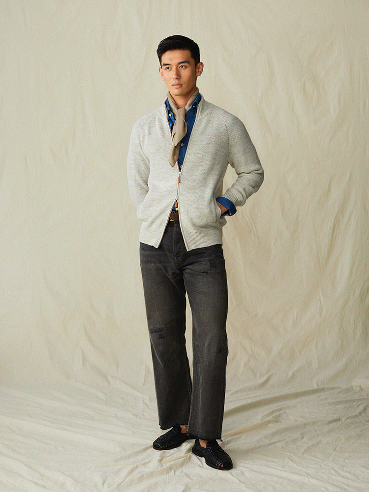 Denim Button-Down Handcrafted Shirt - Carlo Riva