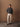 Dark Grey Wool–Cashmere Stand-Collar Buttoned Knit Pullover – model standing