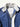 Blue Rain System stand-collar short jacket — collar