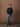 Deep Navy wool-blend short jacket — model front