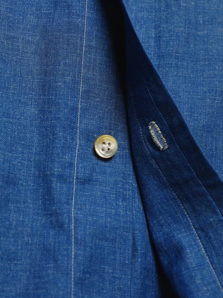 Denim Button-Down Handcrafted Shirt - Carlo Riva