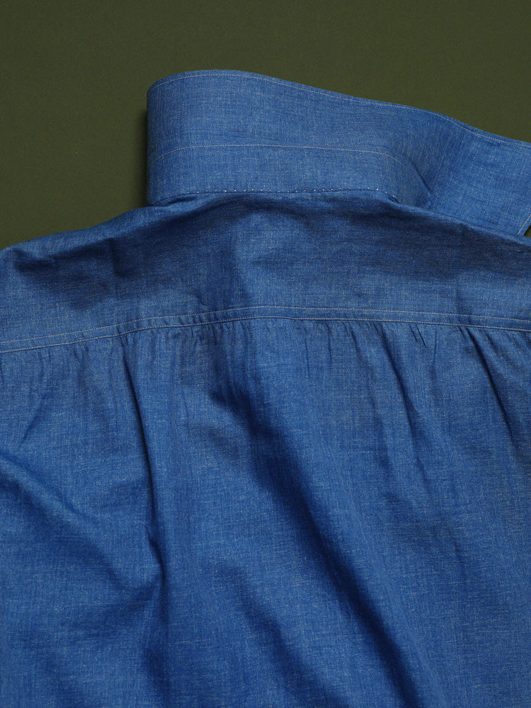 Denim Button-Down Handcrafted Shirt - Carlo Riva