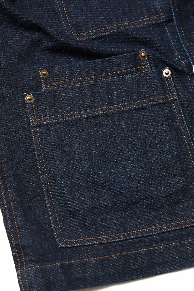 Raw Denim Five Pockets Writer Jacket
