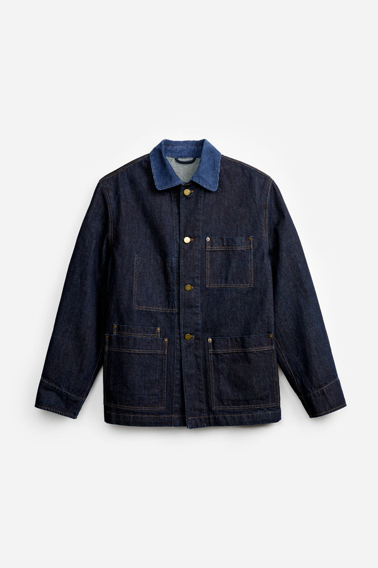 Raw Denim Five Pockets Writer Jacket